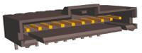 5-103635-9 TE Connectivity AMPMODU MTE Series Right Angle Through Hole PCB Header, 10 Contact(s), 2.54 mm Pitch, 1 Row, Shrouded