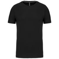 k356cl KARIBAN Black 100% Cotton Short Sleeve T-Shirt, UK- L, EUR- L