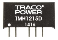 tmh-1215d TRACOPOWER TMH DC-DC Converter, ±15V dc/ ±65mA Output, 10.8 → 13.2 V dc Input, 2W, Through Hole, +85°C Max Temp