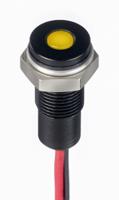 171-3817 RS PRO Yellow Panel Mount Indicator, 1.8 → 3.3V dc, 6mm Mounting Hole Size, Lead Wires Termination, IP67