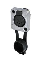 rrx5f-z-001-0 Re-An Products Socket Mount XLR Connector, Female, IP65, 5 Way