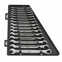 4932464994 Milwaukee MAX BITE Series 15-Piece Ratchet Spanner Set, 8 mm, 9 mm, 10 mm, 11 mm, 12 mm, 13 mm, 14 mm, 15 mm, 16 mm, 17