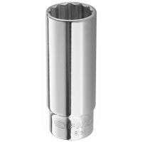 r10el Facom 1/4 in Drive 10mm Long Socket, 12 point, 50 mm Overall Length