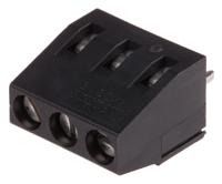 1985894 Phoenix Contact MKDS 1.5/ 3 HT BK Series PCB Terminal Block, 5mm Pitch, Through Hole Mount, Solder Termination