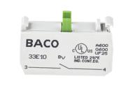 33e10 BACO BACO Series Contact Block, 600V, 1NO