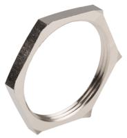 52103260 Lapp Silver Nickel Plated Brass Cable Gland Locknut, PG29 Thread