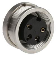 kfv-40 Lumberg, KFV 4 Pole M16 Din Socket, DIN EN 60529, 5A, 250 V ac IP40, Screw On, Female, Panel Mount