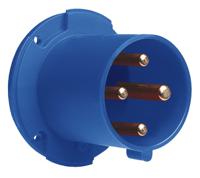 2cma167226r1000 Amphenol Industrial, 2CMA1 IP44 Blue Panel Mount 3P+E Industrial Power Plug, Rated At 63A, 250 V