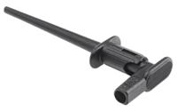 659187-21 Staubli Black Grabber Clip with Pincers, 1A, 300V, 2mm Socket