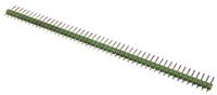 5-826926-0 TE Connectivity AMPMODU MOD II Series Straight Through Hole Pin Header, 50 Contact(s), 2.54 mm Pitch, 1 Row, Unshrouded