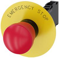 3su1100-1ha20-1fg0 Siemens SIRIUS ACT 3SU11 Series Pull Release Emergency Stop Push Button, Panel Mount, 22mm Cutout, SPDT, IP66, IP67,