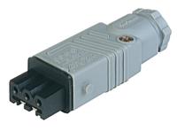 932140106-stak-3-n-grey Hirschmann, ST IP54 Black, Grey Cable Mount 3P + E Heavy Duty Power Connector Socket, Rated At 16A, 250 V ac, 400 V ac