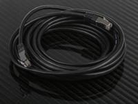 411-328 RS PRO, 5m Cat6, Black RJ45 to Male RJ45 Male, S/FTP Shielded, Terminated PVC Sheath