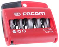 e111pb Facom Driver Bit Set 10 Pieces, Hexagon, Pozidriv, Slotted
