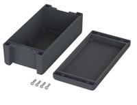 00165234 Bopla Bocube Alu Series Graphite Grey Aluminium General Purpose Enclosure, IP66, IP68, IP69, IK09, Graphite Grey Lid,
