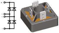 vbo25-16no2 IXYS Bridge Rectifier Module, 38A, 1600V, 4-Pin