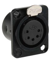 457-932 RS PRO Panel Mount XLR Connector, Female, 5 Way