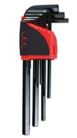 63-r9a SAM 9 piece L Shape Metric Hex Key Set, 1.5 mm, 2.5 mm, 2 mm, 3 mm, 4 mm, 5 mm, 6 mm, 8 mm, 10 mm