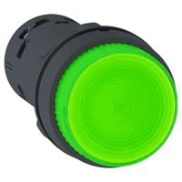 xb7nw33b1 Schneider Electric Harmony Series Illuminated Push Button, NO, Through Hole, Green LED, IP20, IP65