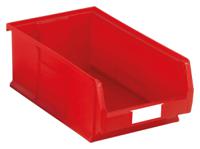 350-5845 RS PRO PP Storage Bin, 510mm x 315mm x 200mm, Red