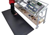 826s0023bl Notrax Stat PVC Anti-Fatigue Mat, 60cm x 91cm x 0.22in
