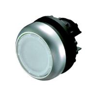 m22-drl-w Eaton M22 Series, White Push Button, Maintained, 23mm Cutout