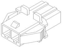 35150-0210 Molex, VersaBlade Male Connector Housing, 6.2mm Pitch, 2 Way, 1 Row