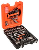 s106 Bahco 106-Piece Imperial, Metric 1/2 in; 1/4 in Deep Socket/Standard Socket/Spanner/Allen Key/Bit Set with Ratchet, 6