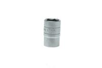 m1205176-c Teng Tools 1/2 in Drive 17mm Standard Socket, 6 point, 38 mm Overall Length