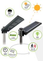eclipse-36 TradeTuff Eco Solar, Solar Powered Solar Powered LED Floodlight, 36 LED, 36 W, 2000 lm, IPX5 PIR, 7.4 V