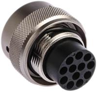ut061412ph Souriau Sunbank by Eaton, UTO 12 Way Cable Mount MIL Spec Circular Connector Plug, Pin Contacts,Shell Size 14, Bayonet