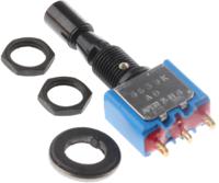 5639adbgk3v APEM Toggle Switch, Panel Mount, On-Off-On, SPDT, Solder Lug Terminal, 30V dc
