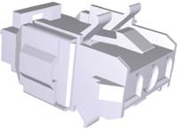 770025-1 TE Connectivity, Universal MATE-N-LOK Female Connector Housing, 6.35mm Pitch, 3 Way, 1 Row