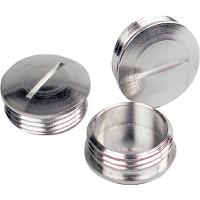 52103175 Lapp Blanking Plug, M63, 70mm Hole Diameter, Nickel Plated Brass, 70mm Diameter, Threaded