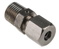 123-5572 RS PRO 1/4 NPT Compression Fitting for Use with Thermocouple or PRT Probe, 6mm Probe, RoHS Compliant Standard