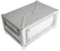 ekjb-130-t-enclosure Fibox EK Series Grey Polycarbonate Enclosure, IP66, IP67, Flanged, Transparent Lid, 280 x 190 x 130mm