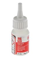 473-449 RS PRO Cyanoacrylate 20 g, Transparent