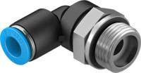 qsl-g38-8-50 Festo Elbow Threaded Adaptor, G 3/8 Male to Push In 8 mm, Threaded-to-Tube Connection Style, 132055