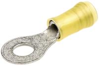 130205 TE Connectivity, PIDG Insulated Ring Terminal, M6 Stud Size, 2.6mm² to 6.6mm² Wire Size, Yellow