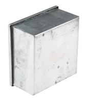 563-905 RS PRO Steel Galvanised Adaptable Box, 8 Knockouts 100mm x 100 mm x 50mm 20/25mm Knockout Size