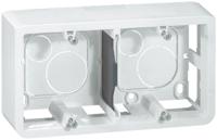 0-802-86 Legrand Mosaic White Plastic Back Box, NF, IP20, 3 Gangs
