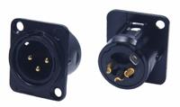 187-3810 RS PRO Panel Mount XLR Connectors, Male, 1400 (Withstand) V, 3 Way