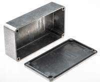 1590b Hammond 1590 Series Natural Die Cast Aluminium Enclosure, IP54, Natural Lid, 112.4 x 60.5 x 31mm