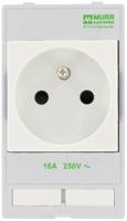4000-68000-3010000 Murrelektronik Limited White 1 Gang Plug Socket, 2 + PE Poles, 16A