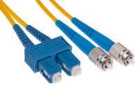 536-8137 RS PRO FC to SC Simplex Single Mode OS1 Fibre Optic Cable, 9/125μm, Yellow, 5m