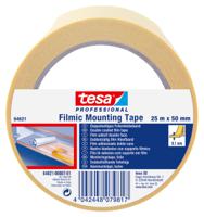 64621-00007-03 Tesa 64621 Transparent Double Sided Tape, 0.09mm Thick, PE - 6.5 N/cm, PP - 7.9 N/cm, PVC - 9.5 N/cm, Steel - 15 N/cm,