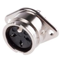 490-961 RS PRO 3 Pole Din Socket, 1A, 100 V ac, Bayonet, Female, Chassis Mount