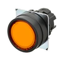 a22nz-bnm-toa Omron A22NZ Series Illuminated Push Button Switch, Momentary, Panel Mount, Orange LED, IP66