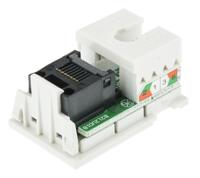 k5745-whi MK Electric Logic Plus Series Female RJ45 Connector, Cat5e Straight