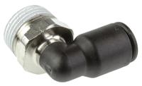 3109-08-17 Legris LF3000 Series Elbow Threaded Adaptor, R 3/8 Male to Push In 8 mm, Threaded-to-Tube Connection Style